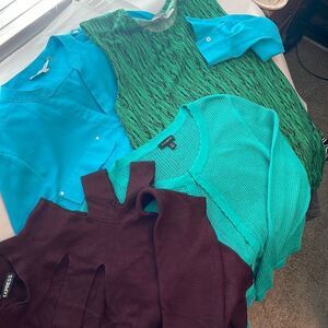 4 Pieces: Vince Camuto, Express, Calvin Klein, Talbots